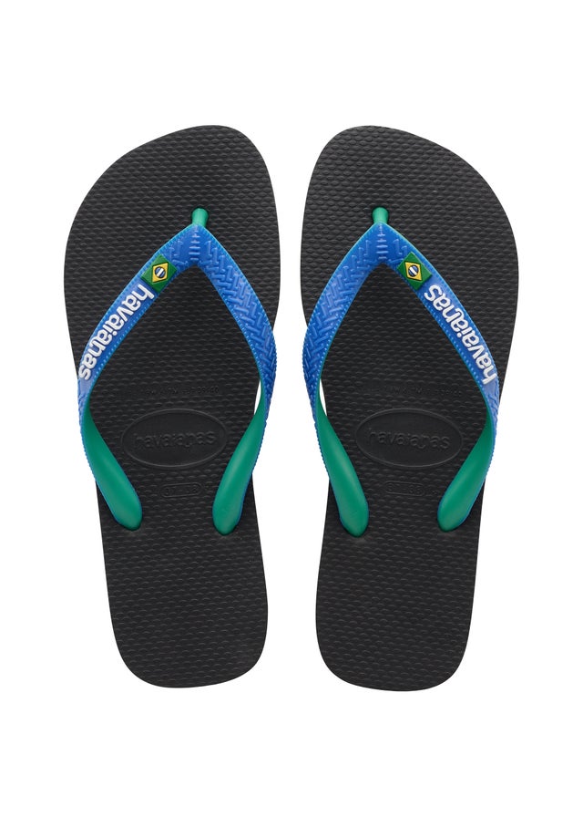 Mens black havaianas flip flops deals